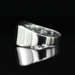 Sterling Silver Onyx Signet Ring - Handmade Men's Jewelry - Image 5