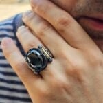 Sterling Silver Onyx Signet Ring: Ottoman Turkish Style, Bold Jewelry - Image 2