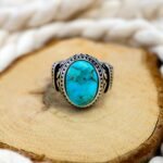 Handmade Sterling Silver Turquoise Ring: Boho Statement Jewelry - Image 3