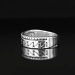 Sterling Silver Curb Chain Ring: Unisex Gothic Band - Image 5