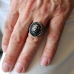 Sterling Silver Lion Ring: Black Onyx Stone, Gothic Warrior Jewelry - Image 9