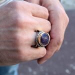 Handmade Sterling Silver Amethyst Ring - Spiritual Men's Jewelry - Image 9