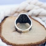 Sterling Silver Men’s Ring – Vintage Style Engraved Statement Ring, Gothic Ottoman Pattern, Handmade Antique Style Jewelry, Gift for Him - Image 10