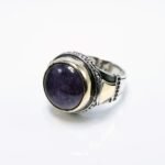 Handmade Sterling Silver Amethyst Ring - Spiritual Men's Jewelry - Image 4