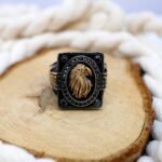 Sterling Silver Eagle Ring: Antiqued Biker Warrior Jewelry - Image 4