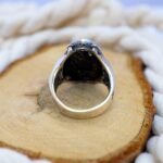 Handmade Sterling Silver Emerald Ring for Men: May Birthstone - Image 9