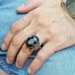 Sterling Silver Onyx Signet Ring: Ottoman Turkish Style, Bold Jewelry - Image 4