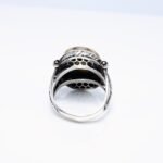 Handmade Labradorite Sterling Silver Ring - Boho Mens Statement Jewelry - Image 10