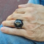 Vintage Art Deco Sterling Silver Black Onyx Ring: Turkish Handmade - Image 6