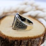 Sterling Silver Double-Headed Eagle Ring: Celtic Warrior Design - Image 5