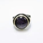 Handmade Sterling Silver Amethyst Ring - Spiritual Men's Jewelry - Image 3