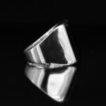 Black Onyx Signet Ring: Chunky Sterling Silver Bohemian Ring - Image 4