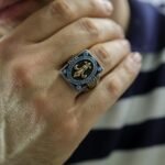 Sterling Silver Fleur De Lis Ring: Onyx Gemstone, Handmade French Jewelry - Image 7