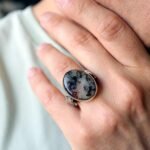 Dendritic Agate Ring: Sterling Silver Landscape Stone, Earthy Boho Jewelry - Image 8