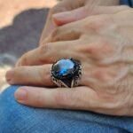 Mystic Topaz Sterling Silver Men's Ring: Bold Statement Jewelry - Image 4