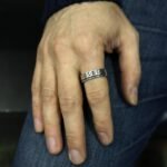 Sterling Silver Curb Chain Ring: Unisex Gothic Band - Image 8