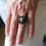 Powerful Sterling Silver Lion Head Ring – Gold Black Gothic Warrior Jewelry - Image 7