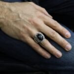 Handmade Sterling Silver Star Sapphire Ring – Dark Blue Gemstone - Image 7