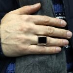 Black Onyx Signet Ring: Chunky Sterling Silver Bohemian Ring - Image 7