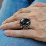 Sterling Silver Onyx Signet Ring: Ottoman Turkish Style, Bold Jewelry - Image 6