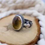 Sterling Silver Citrine Ring: Yellow Gemstone, November Birthstone - Image 2