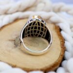 Faceted Amethyst Ring for Men: Sterling Silver, Handmade February Birthstone - Image 10