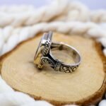 Emerald-Cut Sultanite Sterling Silver Ring: Color-Changing Gemstone - Image 5