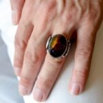 Handmade Sterling Silver Agate Ring: Tribal Islamic Vintage Style - Image 8