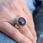 Handmade Sterling Silver Amethyst Ring - Spiritual Men's Jewelry - Image 8