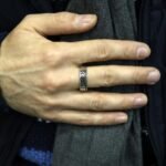 Sterling Silver Curb Chain Ring: Unisex Gothic Band - Image 7