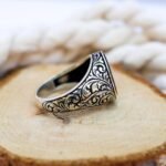 Sterling Silver Tiger's Eye Signet Ring: Natural Brown Gemstone - Image 6