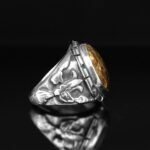 Sterling Silver 925K, Original Oval Bronzite Gemstone, Antique Jewelry Handmade Ring, Gift Vintage Ring - Image 5