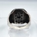 Sterling Silver Black Onyx Ring: Ottoman Turkish Style, Bold Statement - Image 10