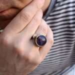 Handmade Sterling Silver Amethyst Ring - Spiritual Men's Jewelry - Image 7