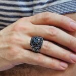 Sterling Silver Black Onyx Ring: Ottoman Turkish Style, Bold Statement - Image 4