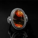 Handmade Sterling Silver Yemeni Agate Ring: Spiritual Protection Jewelry