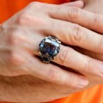 Mystic Topaz Ring: Emerald-Cut Sterling Silver Gothic Statement - Image 7