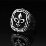 Sterling Silver Fleur De Lis Ring – Victorian Art Deco French Jewelry - Image 3