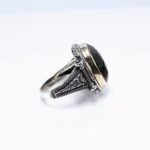 Handmade Labradorite Sterling Silver Ring - Boho Mens Statement Jewelry - Image 6