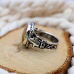 Sterling Silver Citrine Ring: Yellow Gemstone, November Birthstone - Image 4