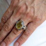 Sterling Silver Citrine Ring: Yellow Gemstone, November Birthstone - Image 6
