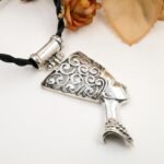 Nefertiti Necklace Sterling Silver – Egyptian Queen Pendant – Handmade Goddess Jewelry – Statement Artisan Necklace - Image 5