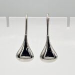 Sterling Silver Tear Drop Hoop Earrings: Modern Lightweight Jewelry - Image 8