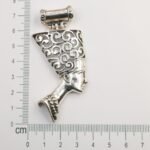 Nefertiti Necklace Sterling Silver – Egyptian Queen Pendant – Handmade Goddess Jewelry – Statement Artisan Necklace - Image 11