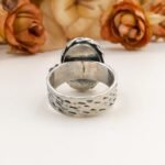 Natural Turquoise Ring Handmade, Sterling Silver Artisan Designer Ring, Unique Statement Jewelry Gift for Her - Image 11