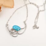 One of a Kind Turquoise Necklace – Handmade 925 Sterling Silver Turquoise Pendant – OOAK Artisan Statement Jewelry - Image 7