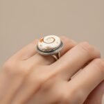 Shiva Eye Shell Ring, Sterling Silver Boho Statement Jewelry - Image 3