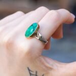 Handmade Sterling Silver Malachite Ring: Green Gemstone Jewelry - Image 4
