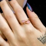 Rose Quartz Ring: Oval Pink Gem, Rose Gold Plated Sterling Silver, Adjustable - Image 5