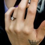 Gold Plated Moonstone Ring: Adjustable Sterling Silver Band - Image 4